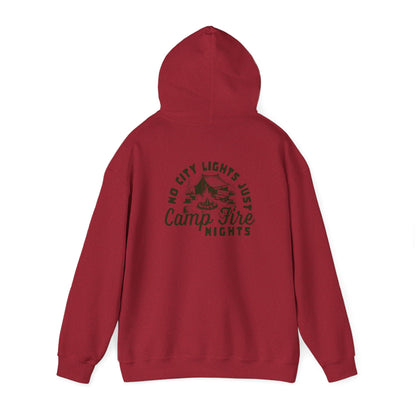 Camp Fire Nights Hooded Sweatshirt - dubkelcreations.com