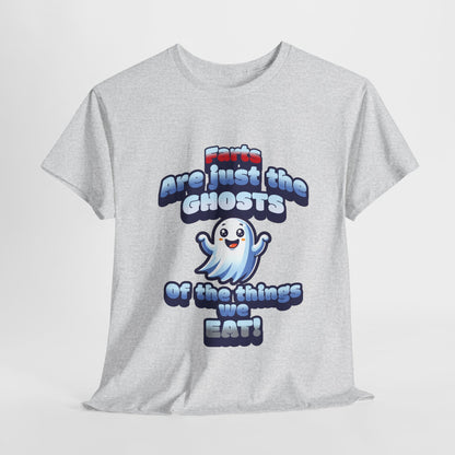 Funny Ghosts Unisex Heavy Cotton Tee - Perfect for Halloween and Casual Wear - dubkelcreations.com