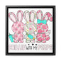 Peeps Square Canvas Wrap, Easter Wall Decor - dubkelcreations.com