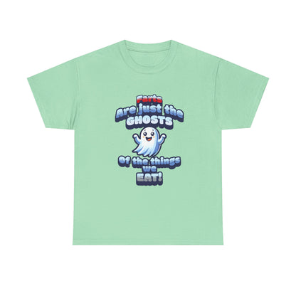 Funny Ghosts Unisex Heavy Cotton Tee - Perfect for Halloween and Casual Wear - dubkelcreations.com