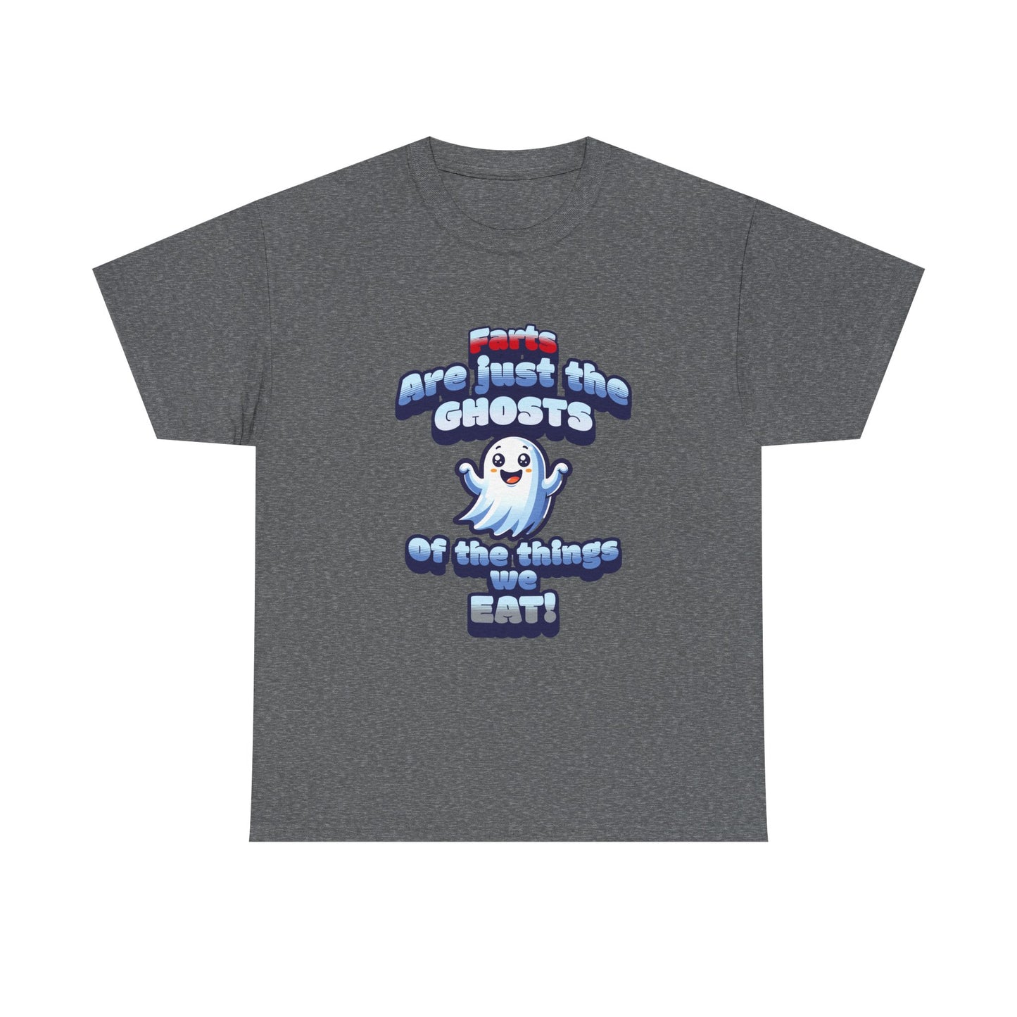 Funny Ghosts Unisex Heavy Cotton Tee - Perfect for Halloween and Casual Wear - dubkelcreations.com