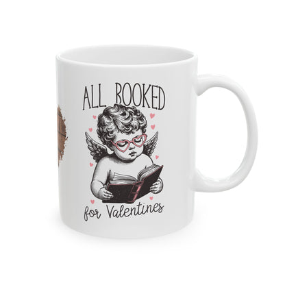 Valentines Ceramic Mug, All booked for Valentines Coffee Cup - dubkelcreations.com