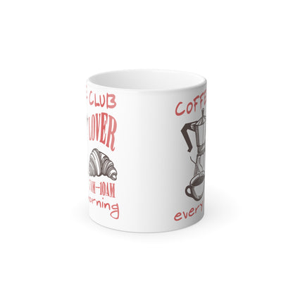 Color Morphing Mug, Coffee lover Club - Heat Sensitive Ceramic Cup - dubkelcreations.com