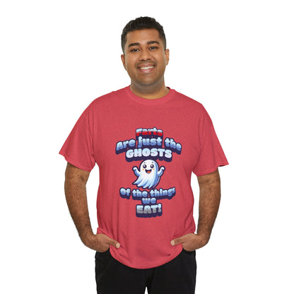 Funny Ghosts Unisex Heavy Cotton Tee - Perfect for Halloween and Casual Wear - dubkelcreations.com