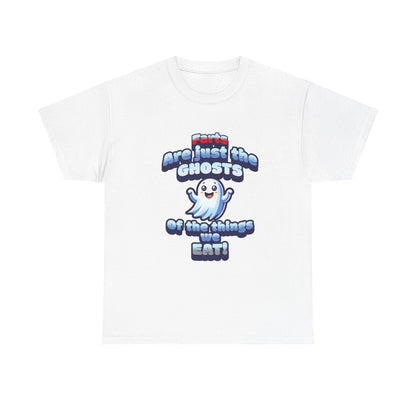 Funny Ghosts Unisex Heavy Cotton Tee - Perfect for Halloween and Casual Wear - dubkelcreations.com