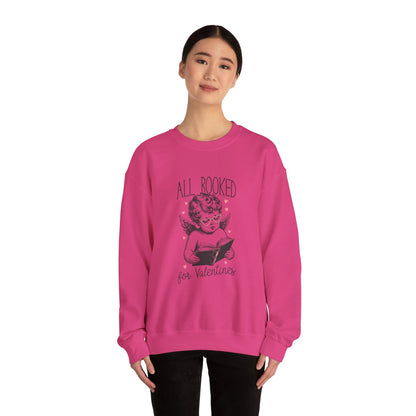 All Booked for Valentines Sweatshirt  - dubkelcreations.com