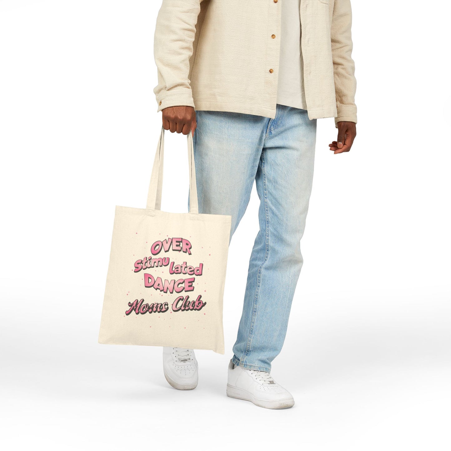 Stylish Dance Mom Canvas Tote: Eco-Friendly Shopper & Fun Gift for Busy Ballet Enthusiasts