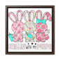 Peeps Square Canvas Wrap, Easter Wall Decor - dubkelcreations.com