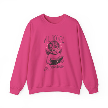 All Booked for Valentines Sweatshirt  - dubkelcreations.com