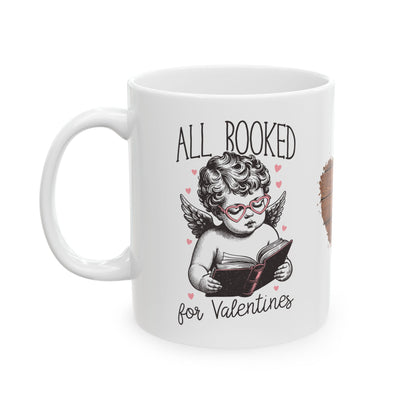 Valentines Ceramic Mug, All booked for Valentines Coffee Cup - dubkelcreations.com